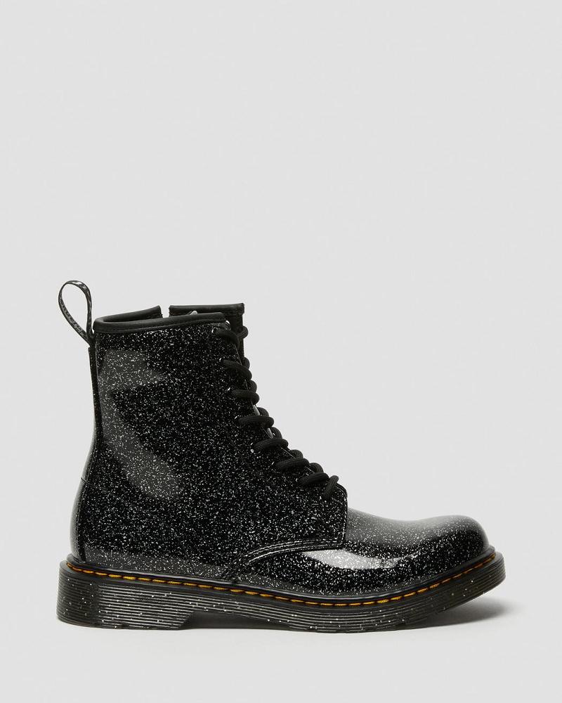 Kids' Dr Martens Youth 1460 Glitter Lace Up Boots Black | AU 707ILH